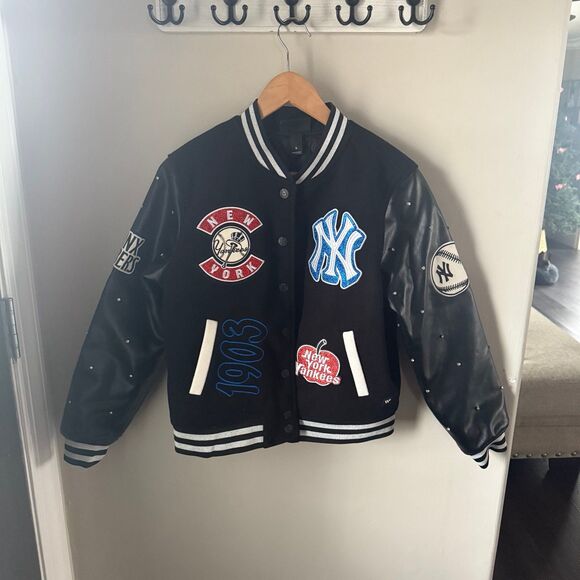 NWT The Wild Collective X Anthropologie NY Yankees Jacket - Picture 2 of 3